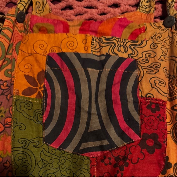 Colorful Patchwork Dungaree - Picture 2 of 2